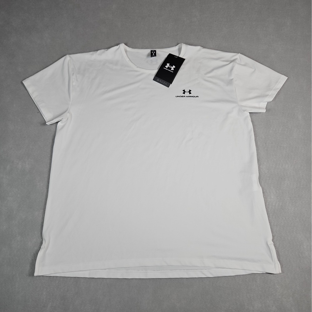 Under Armour Womens White UA Vanish Energy Rush T Shirt Size Medium NWT